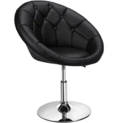 Yaheetech Height Adjustable Swivel Upholstered Round Accent Chair Barrel Chair 19 Yaheetech Height Adjustable Swivel Upholstered Round Accent Chair Barrel Chair -Furniture GUEST 62598464 3afe 4388 b5f2 f1b18c5637d1