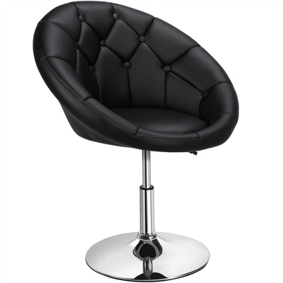 Yaheetech Height Adjustable Swivel Upholstered Round Accent Chair Barrel Chair 9 Yaheetech Height Adjustable Swivel Upholstered Round Accent Chair Barrel Chair - Image 9