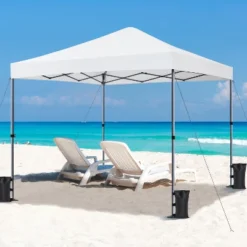 Yaheetech 10x10ft Pop-up Canopy With One-Push-To-Lock Setup Mechanism -Furniture GUEST 62ab4e70 8a90 44b5 b675 da740c82c539