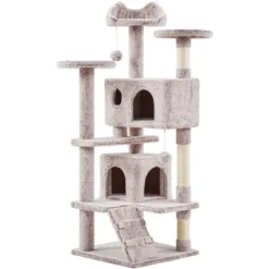 Yaheetech 54"H Cat Tree With 2 Condos For Kittens Small Cats -Furniture GUEST 63d403b3 28c1 44c7 8c18 c5efd4bb8e59