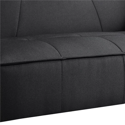 Yaheetech Fabric Futon Sofa Bed With Armrest Adjustable Backrest For Living Room 8 Yaheetech Fabric Futon Sofa Bed With Armrest Adjustable Backrest For Living Room - Image 8
