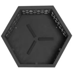 Yaheetech 24in Outdoor Hex Fire Pits Firepit Bowl With Spark Screen & Poker For Patio Backyard -Furniture GUEST 649046e5 0bc2 4ba0 93b4 525c79a3efc4