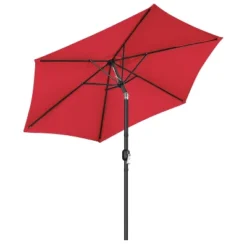 Yaheetech 9FT Patio Umbrella Market Umbrella With Button Tilt And Crank -Furniture GUEST 64b5720c 6b79 4122 82dd 7f674750787a