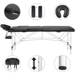 Yaheetech Aluminum Foldable Massage Tables With Headrest -Furniture GUEST 64d2a467 5ce3 45fc b857 3348dd0a73a6
