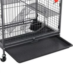 Yaheetech 4-Tier Rolling Large Ferret Cage Small Animals Hutch Black -Furniture GUEST 66189046 649c 49ca 85c1 8f60c9921a75
