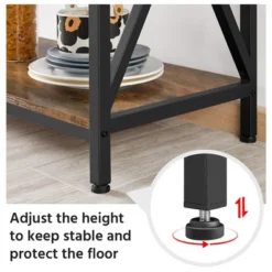 Yaheetech 5-Tier Kitchen Baker's Rack Utility Storage Shelf With 5 Shelves & Adjustable Feet 10 Yaheetech 5-Tier Kitchen Baker's Rack Utility Storage Shelf With 5 Shelves & Adjustable Feet -Furniture GUEST 670275b2 7efc 447e baca d9a886a8c1f9