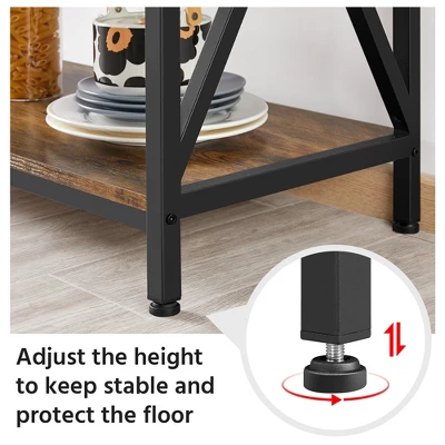 Yaheetech 5-Tier Kitchen Baker's Rack Utility Storage Shelf With 5 Shelves & Adjustable Feet 4 Yaheetech 5-Tier Kitchen Baker's Rack Utility Storage Shelf With 5 Shelves & Adjustable Feet - Image 4