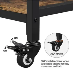 Yaheetech 3-Tier Kitchen Island Rolling Cart With Shelves For Dining Room -Furniture GUEST 67ac6a29 61d9 46a2 9dec fcca6d37dc3b