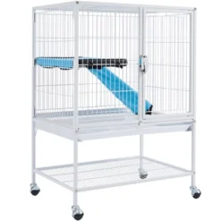 Yaheetech 34in Rolling Metal Small Animal Cage -Furniture GUEST 68169b2f 07e4 48f4 a90b 6747891c1304