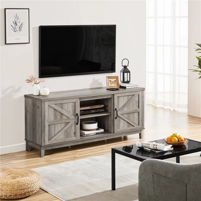 Yaheetech Farmhouse TV Stand For TVs Up To 65in Entertainment Center With Storage Cabinet 1 Yaheetech Farmhouse TV Stand For TVs Up To 65in Entertainment Center With Storage Cabinet