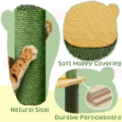 Yaheetech 68.5inch Oasis-themed Cat Tree Cat Tower, Green -Furniture GUEST 6b0bd3e1 a5c9 48cc b12c 132e3683e81f