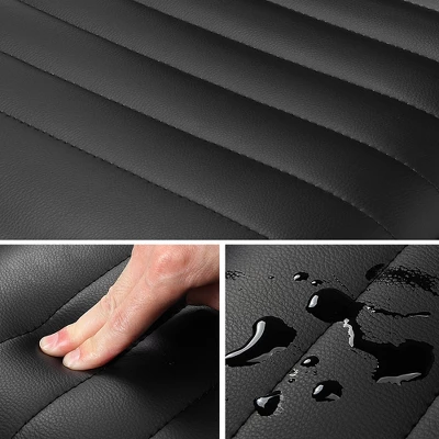 Yaheetech PU Leather Armless Office Chair Desk Chair With Wheels 4 Yaheetech PU Leather Armless Office Chair Desk Chair With Wheels - Image 4