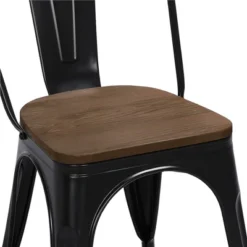 Yaheetech 4PCS Metal Frame And Wood Seat Stackable Dining Chairs With Backrest Footrests 11 Yaheetech 4PCS Metal Frame And Wood Seat Stackable Dining Chairs With Backrest Footrests -Furniture GUEST 6be454aa 0abd 4faf afcf 17f15a3a6415