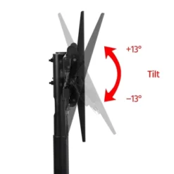 Yaheetech Adjustable Modern Mobile TV Stand TV Cart Black -Furniture GUEST 6bfdcd1e 9032 4ca9 a395 acd3c19a4b0f