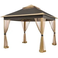 Yaheetech 11×11 FT Adjustable Pop-Up Gazebo Tent With Carry Bag & Sandbags & Guy Lines & Ground Stakes -Furniture GUEST 6c2270ae 813c 43f6 b1e7 b75863c9e258