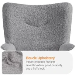 Yaheetech Modern Boucle Fabric Accent Chair For Living Room Bedroom -Furniture GUEST 6cbc1098 18d1 4de3 9b29 bbbd9dbc8910