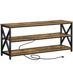 Yaheetech 55 Inch Industrial TV Stand 3-Layer TV Shelf -Furniture GUEST 6cd8e63f 7626 4758 9441 5334453f7910