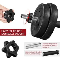 Yaheetech Adjustable Dumbbell Weight Set For Home Gym, Black 9 Yaheetech Adjustable Dumbbell Weight Set For Home Gym, Black -Furniture GUEST 6d002e48 d3ca 4cb8 ac92 a8615760d8e6
