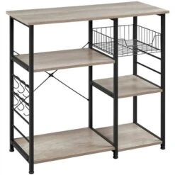 Yaheetech Kitchen Storage Rack With Basket/Hooks/Storage -Furniture GUEST 6db2f7b8 5e7d 4f1d 9325 8223b9eafdfe