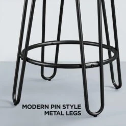 Yaheetech Set Of 2 Faux Leather Round Backless Counter Stools -Furniture GUEST 6e1e846c 7392 44ad 9836 f977d1c2d7a3