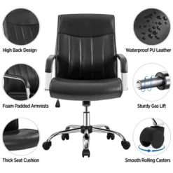 Yaheetech Office Chair Big And Tall Desk Chair Padded Armrests 12 Yaheetech Office Chair Big And Tall Desk Chair Padded Armrests -Furniture GUEST 6e71d095 2394 41e8 8d94 f8d64d8dea5c