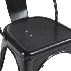 Yaheetech Pack Of 4 Stackable Classic Metal Dining Chair For Indoor Outdoor -Furniture GUEST 6f07afc0 bf4a 4982 be28 f69fb2f5a027