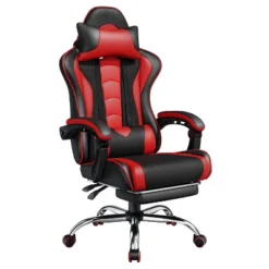 Yaheetech Adjustable Gaming Chair With Footrest And Lumbar Support -Furniture GUEST 6f301540 6952 4322 9a4a d83522e35392
