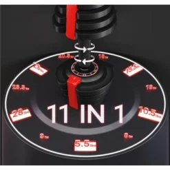 Yaheetech 11-in-1 Adjustable Dumbbell Weight From 3LBS To 28LBS For Home Gym, Black -Furniture GUEST 7105689c 0374 428b 9527 fcbf9d589706