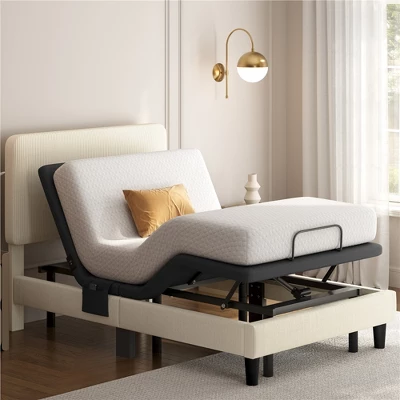 Yaheetech Upholstered Adjustable Bed Frame With Independent Head AndFoot Incline 8 Yaheetech Upholstered Adjustable Bed Frame With Independent Head AndFoot Incline - Image 8