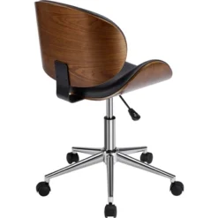 Yaheetech Home Office Chair Armless Adjustable Swivel Chair For Bar Meeting Room Hotel, Black -Furniture GUEST 71f4b352 b9df 4d55 a6f1 8d7b95998a63