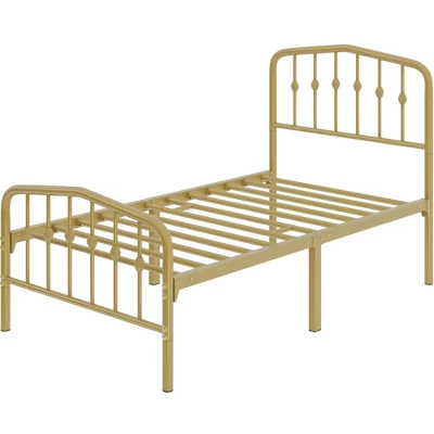 Yaheetech Modern Metal Bed Frame With Arched Headboard 1 Yaheetech Modern Metal Bed Frame With Arched Headboard