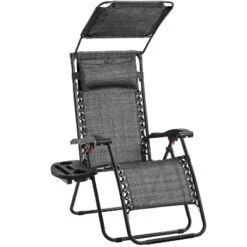 Yaheetech 26in Outdoor Patio Zero Gravity Chair With Cupholder/Pillow -Furniture GUEST 73c3a881 4387 44d6 a95f 139c49ff072c