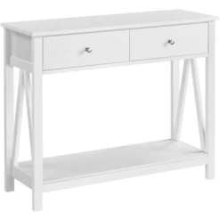Yaheetech Entryway Table 2 Drawers Wooden Console Table 15 Yaheetech Entryway Table 2 Drawers Wooden Console Table -Furniture GUEST 74986a19 d360 4525 a6ad a7ea4dae94d4