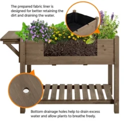 Yaheetech Elevated Garden Planter With Removable Grow Grids Dark Brown 9 Yaheetech Elevated Garden Planter With Removable Grow Grids Dark Brown -Furniture GUEST 779c5197 03c4 460d 9ee6 be8fc9650287