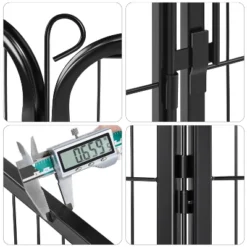 Yaheetech 39.5inch 8 Panels Dog Playpen Panels, Black -Furniture GUEST 77cf536e 0cfa 43fe be9d c16bd5d1bf36