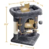 Yaheetech 23.5" Small Cat Tree Condo With Plush Perch