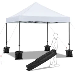 Yaheetech Pop-up Waterproof Canopy 10'x10' -Furniture GUEST 79626a7b b302 4d26 b453 575e6507c803