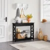 Yaheetech Wooden Console Table Entryway Table With 1 Drawer And 2 Open Shelves