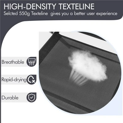 Yaheetech Set Of 4 Outdoor Foldable Dining Chairs With Backrest And Armrests 4 Yaheetech Set Of 4 Outdoor Foldable Dining Chairs With Backrest And Armrests - Image 4