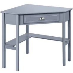 Yaheetech Corner Computer Desk Workstation MDF Desktop Pine Legs For Home&Office -Furniture GUEST 7a4ebc2a 6553 414c 8170 d5e6211779a7