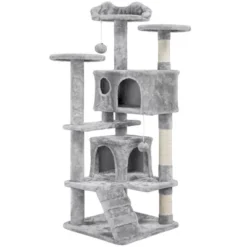 Yaheetech 54"H Cat Tree With 2 Condos For Kittens Small Cats -Furniture GUEST 7add1770 c331 462e 82b4 6c9aaf165f88