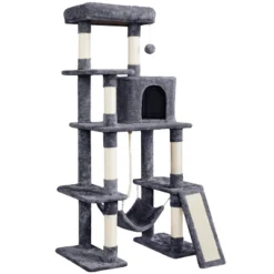 Yaheetech Multilevel Cat Tree With Hammock, Scratching Posts, Condo Perch Ball For Indoor 14 Yaheetech Multilevel Cat Tree With Hammock, Scratching Posts, Condo Perch Ball For Indoor -Furniture GUEST 7b338021 02e7 42b8 b8ba d7ca8036c37d