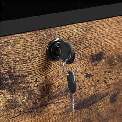 Yaheetech Rolling File Cabinet With 2 Drawers And 4 Open Storage Shelves For Home Office 5 Yaheetech Rolling File Cabinet With 2 Drawers And 4 Open Storage Shelves For Home Office - Image 5