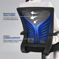 Yaheetech Adjustable Mesh Office Chair Computer Task Chair -Furniture GUEST 7bbf298f c544 418c 92c6 9072aa483c0e
