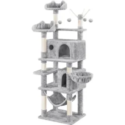 Yaheetech 67″ H Cat Tree Cat Tower, Multi-Level Cat Play House, Climbing Tree -Furniture GUEST 7c15add0 f5d8 46a1 a145 d00d371b4d75