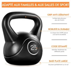 Yaheetech Kettlebell HDPE Coated Kettle Bells For Home Gym -Furniture GUEST 7c42c019 4014 495d b354 70cc83a584b2