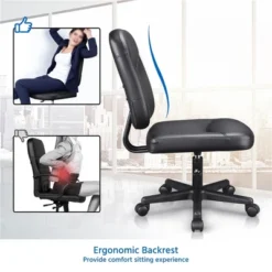 Yaheetech Armless Office Chair Mid-Back Task Chair Adjustable Desk Chair,Black 9 Yaheetech Armless Office Chair Mid-Back Task Chair Adjustable Desk Chair,Black -Furniture GUEST 7cd22ce3 0c96 4eb8 b6a9 ba95705b21ed
