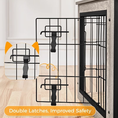 Yaheetech Industrial Multi-functional Dog Crate Furniture Wooden Dog Kennel 5 Yaheetech Industrial Multi-functional Dog Crate Furniture Wooden Dog Kennel - Image 5