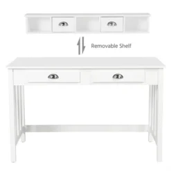 Yaheetech Writing Computer Desk Modern Work Station Removable Floating Organize -Furniture GUEST 7e17f244 eebe 4749 b179 47e3b15606b3