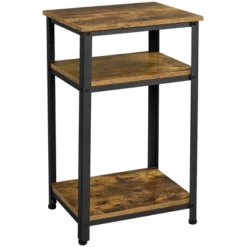 Yaheetech Tall End Table Accent Table, 30 In Industrial Side Table With Strong Wooden Shelves 12 Yaheetech Tall End Table Accent Table, 30 In Industrial Side Table With Strong Wooden Shelves -Furniture GUEST 7e46afb1 ef01 4139 9aca a144a3423513